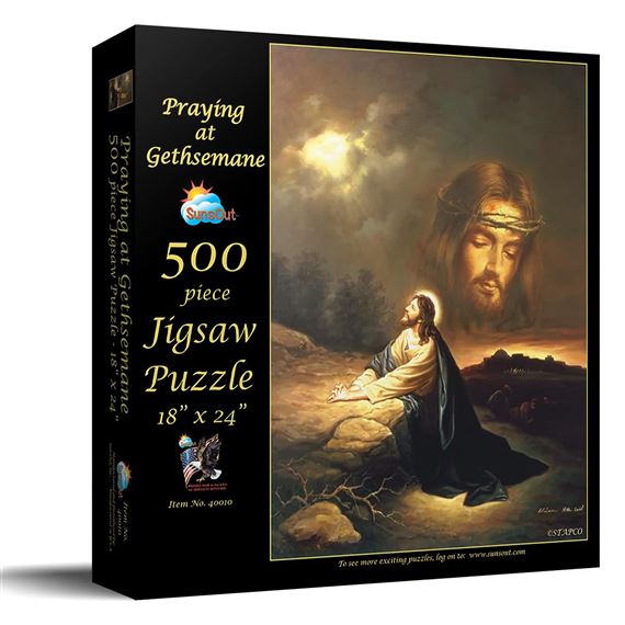 PRAYING AT GETHSEMANE - 500 PIECE JIGSAW PUZZLE